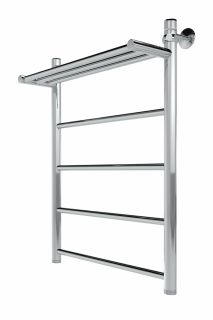 Полотенцесушитель водяной Indigo Line LLSHW70-40P с полкой 70x40 см хром